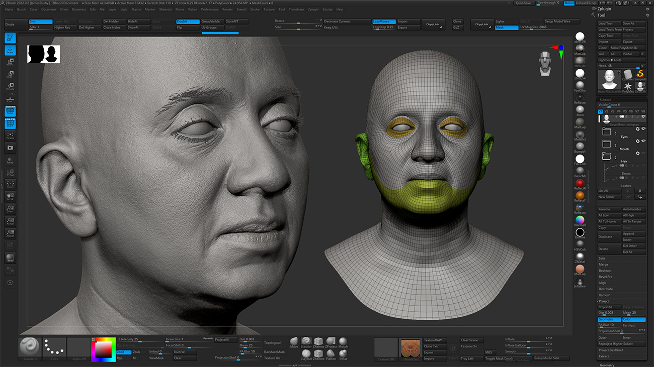 Download Zbrush head sculpt